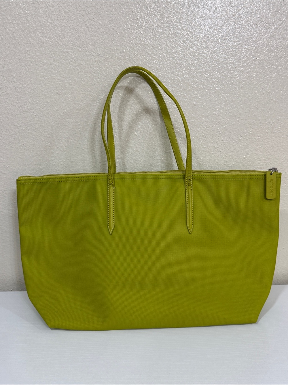 Lacoste Lime Green Tote Bag - Picture 5 of 10